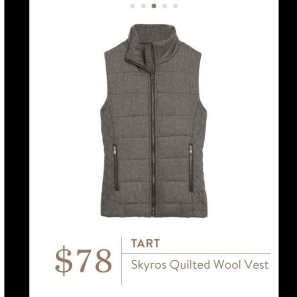SF Tart Collection Skyros Quilted Wool Vest - Picture 1 of 6